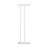 Safety 1st Easy Close Metal, Rallonge de barrière 14 cm, Sans perçage, Rallonge de barrière de sécurité enfant facile à installer, Extension barrière escalier enfant, À pression, Blanc