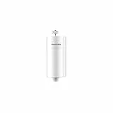 Philips Water Filtre de douche avec 1 cartouche, compatible avec tous les tuyaux et robinets standards, réduit le CHLORE jusqu’à 99%, BLANC, capacité de filtration de 50.000 L