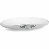 Chicco Pèse Bébé Électronique, Balance Bébé avec Affichage LCD pour les Nouveaux-nés et jusqu'à 20kg, Suit la Croissance de Votre Enfant, Mémorise la Dernière Pesée, avec Fonction Tare - Blanc