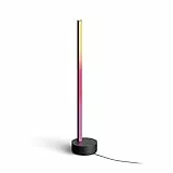 Philips Hue White and Color Ambiance, Lampe à poser Gradient Signe Noir, Lampe LED avec Bluetooth, Luminaire compatible avec Alexa, Google Assistant et Apple Homekit