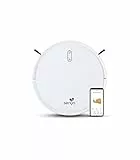 Senya aspirateur Robot Laveur My Little Robot SYCN-VC009, connecté en WiFi et Programmable Via Application/télécommande, 2000Pa, 120mins pour Tapis et sols durs, Silencieux