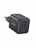 UGREEN 30W Chargeur USB C Rapide iPhone 3 Ports GaN Prise Secteur Compatible avec iPhone 16 15 14 13 12 Plus Pro Max Pixel 9 8 Pro 7a Galaxy S25 S24 S23 S22 Plus Ultra A56 A16 A06 iPad MacBook Air