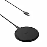 Belkin Chargeur sans Fil de 15 W, Station de Charge pour iPhone 16, iPhone 15/14/13 Series, AirPods, Samsung Galaxy S25, Galaxy S24, Pixel - Câble Inclus (sans Source d'alimentation) - Noir
