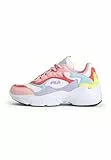 FILA COLLENE CB Baskets pour Enfant Blanc/Rose poudré Taille 31 EU, Blanc poudré Rose, 31 EU