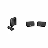 Polk Magnifi Mini AX, TV-Soundbar avec sans Fil Subwoofer Audio SR2 Haut-Parleur Surround sans Fil pour Barre de Son React et MagniFi 2 Noir