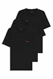 HUGO Hommes T-Shirt RN Triplet P Lot de Trois t-Shirts en Coton à Logo imprimé