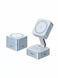 UGREEN MagFlow Qi2 25W Chargeur Induction iPhone 2 en 1 Certifié Compatible avec MagSafe iPhone 17 16 15 14 13 12 Air Plus Pro Max AirPods 4 3 Pro 3 2 1 Chargeur sans Fil Magnétique Pliable Réglable