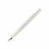 FABER-CASTELL Stylo plume Grip 2010 B moulin à noix de coco, blanc