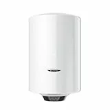 Ariston PRO1 ECO 80L - Chauffe-eau Electrique Vertical Mural Ø450 mm - Intelligent Fonction ECO - Classe B - Conçu et fabriqué pour être installé en France