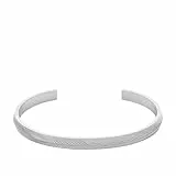 Fossil Bracelet femme en acier inoxydable avec manchette ouverte