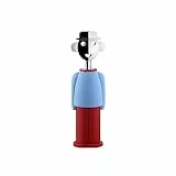 Alessi Alessandro M. AM23 LAZR - Tire-Bouchon Design, en Résine Thermoplastique et Zamak Chromé, Bleu et Rouge
