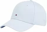 Tommy Hilfiger Casquette Homme Flag Cotton 6 Panel avec Logo, Bleu (Breezy Blue), Taille Unique