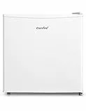 Comfee' RCD50WH2(E) Mini Réfrigérateur/Glacière 43L avec Compartiment Congélateur/Petit Réfrigérateur pour Chambre et Bureau/Refroidissement Rapide dans le Refroidisseur/Contrôle de Température/Blanc