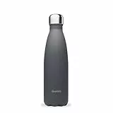 Qwetch - Bouteille Isotherme Originals Gris 500ml - 24h Froid et 12h Chaud - Etanche, Sans BPA & Réutilisable - Gourde inox isotherme pour Sport, Voyage, Bureau, Randonnée