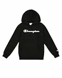 Champion Legacy Boy - Big Logo Hoodie, Sweat à Capuche Garçon, Black (KK001),
