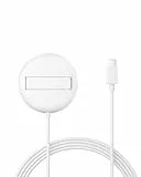Belkin Station de Charge sans Fil, 15W, Certifié Qi2 et Compatible MagSafe, pour Tous Les modèles de l'iPhone 17, iPhone Air, iPhone 16, pour Les AirPods, etc., sans Adaptateur Secteur - Blanc