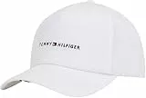 Tommy Hilfiger Casquette Homme Foundation Soft 6 Panel avec Logo, Blanc (Th Optic White), Taille Unique