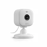 Blink Mini 2 | Caméra de surveillance connectée à prise, vidéo nocturne HD en couleur, projecteur intégré, système audio bidirectionnel, détection de mouvements, fonctionne avec Alexa | Blanc