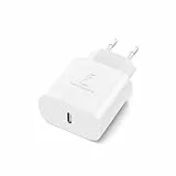 Prise de Chargeur Rapide USB C 25W Samsung pour Samsung Galaxy S25 S24 S23 S22 S21 Ultra 5g S20 Ultra S20 S20+ S10 A06 A05 A04 A16 A15 A25 A35 A55 A54 5G A52 A51 A32 A31 Bloc de Charge Rapide USB-C