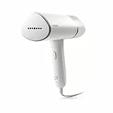 Philips Défroisseur à Main Série 3000 - 1000W, 20 g/min de vapeur, Réservoir d'Eau Amovible de 120 ml, Plaque Chauffante, Blanc (STH3020/10)