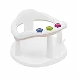 THERMOBABY - Anneau De Bain Bébé Aquababy - Siège De Bain Confortable, Ludique & Stable - Installation Facile - De 7 à 16 Mois - Fabriqué En France - Marron glacé