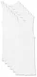 Amazon Essentials Maillots de Corps Légers Homme, Lot de 6, Blanc, M