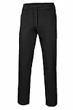 VELILLA Pantalón de Popelín Con Cintas Pantalon de Chefs, Noir, XXL Mixte