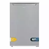 Cecotec Mini Réfrigérateur 107 L Bolero CoolMarket TT 107 Inox, Classe Énergétique E, Économie d'Énergie, Porte Réversible, Faible Niveau Sonore, Tiroir Congélateur.