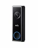 eufy Security Sonnette vidéo C30, Alimentation par Batterie, 2K FHD, appels vidéo en Direct, détection des Humains et mouvements, Compatible avec la HomeBase S380, aucuns Frais mensuels