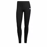adidas Femme Essentials Linear Cotton Leggings, Black/White, M