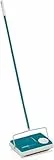 Leifheit 11700 Balai Mécanique Regulus Balayeuse sans Fil Ni électricité avec 3 Brosses idéales pour Le Balayage Des Tapis de Salon Turquoise 25 x 30 x 7 cm