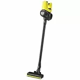 Kärcher Aspirateur sans Fil VC 4 Cordless myHome, 2 Vitesses d'Aspiration, Autonomie : jusqu'à 30 min, Poids : 2,3 kg, Batterie : 21,6 V, Support Mural, Suceur Sol et Fentes, Brosse à Poussière 2 en 1