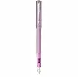 Parker stylo plume Vector XL | Laque lilas métallisée sur laiton | Plume moyenne avec recharge d’encre bleue | Coffret cadeau