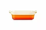 Le Creuset Héritage Plat Rectangulaire, Céramique, 26 cm, 2,4 L, Volcanique, 71102260900001