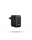 Baseus Enerfill Chargeur USB C 140 W, Bloc d'alimentation USB C à 4 Ports, Chargeur PD avec PPS, Chargeur Rapide GaN Compatible avec MacBook Pro/Air, iPhone 17/16/15/14Serie, Galaxy S25, iPad Pro
