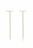Elli Boucles d'Oreilles Femme Motif Rod Minimal en Argent Sterling 925