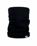 DANISH ENDURANCE Snood, Laine Mérinos, Cache-Cou Thermique, Bandana Chaud Multifonctionnel, pour Hommes et Femmes, Unisexe, Noir, One Size