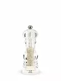 PEUGEOT - Moulin à Sel Humide Nancy 22 cm - Mécanisme Zirlion Spécial Sel Humide en Zircone avec Hélice de Brassage - Innovation Sel Glace - Corps Transparent en Acryl