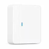 X-Sense Détecteur Ouverture de Porte, Alarme Porte et Fenêtre avec APP Notifications en Temps Réel, Station de Base SBS50 Requise, Compatible Alexa, SDS0A, Lot de 1