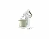 Melangeur - Petrin MOULINEX Robot pâtissier, Batteur a main, 500W, 5 vitesses, Bol 2,5L, 2 fouets + 2 crochets-pétrin, Prep'Mix+ HT464010
