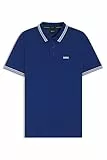 BOSS Hommes Paddy Polo en Coton Biologique avec Logos Contrastants