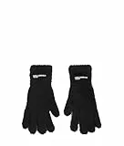 KARL LAGERFELD JEANS Gants Femme avec Logo Fourrure, Noir, M