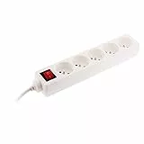 Bloc 5 Prises + Interrupteur + fiche extraplate 1m - Zenitech