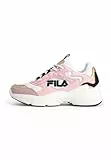 FILA Collene Logo Kids Basket, Blanc poudré Rose, 29 EU