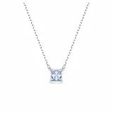 Swarovski Pendentif Matrix, Taille Carré, Bleu, Métal rhodié