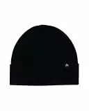 DANISH ENDURANCE Bonnet en 100% Cachemire, Luxueusement Doux, Confort de Qualité, pour Hommes et Femmes, Noir, One Size