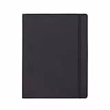 Amazon Basics Carnet vierge à couverture souple, Très Grand Format, 25 x 20 cm, Noir