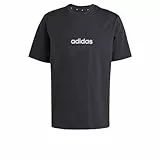 adidas Homme Essentials Linear Single Jersey Tee, Black/White, XXL