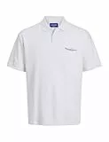 JACK & JONES Jorboston Polo SS, Blanc éclatant, M Hommes