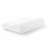 TEMPUR Oreiller ergonomique pour dormir sur le côté et sur le dos, Mousse viscoélastique à mémoire de forme, Blanc, M (50 x 31 x 10/7 cm)